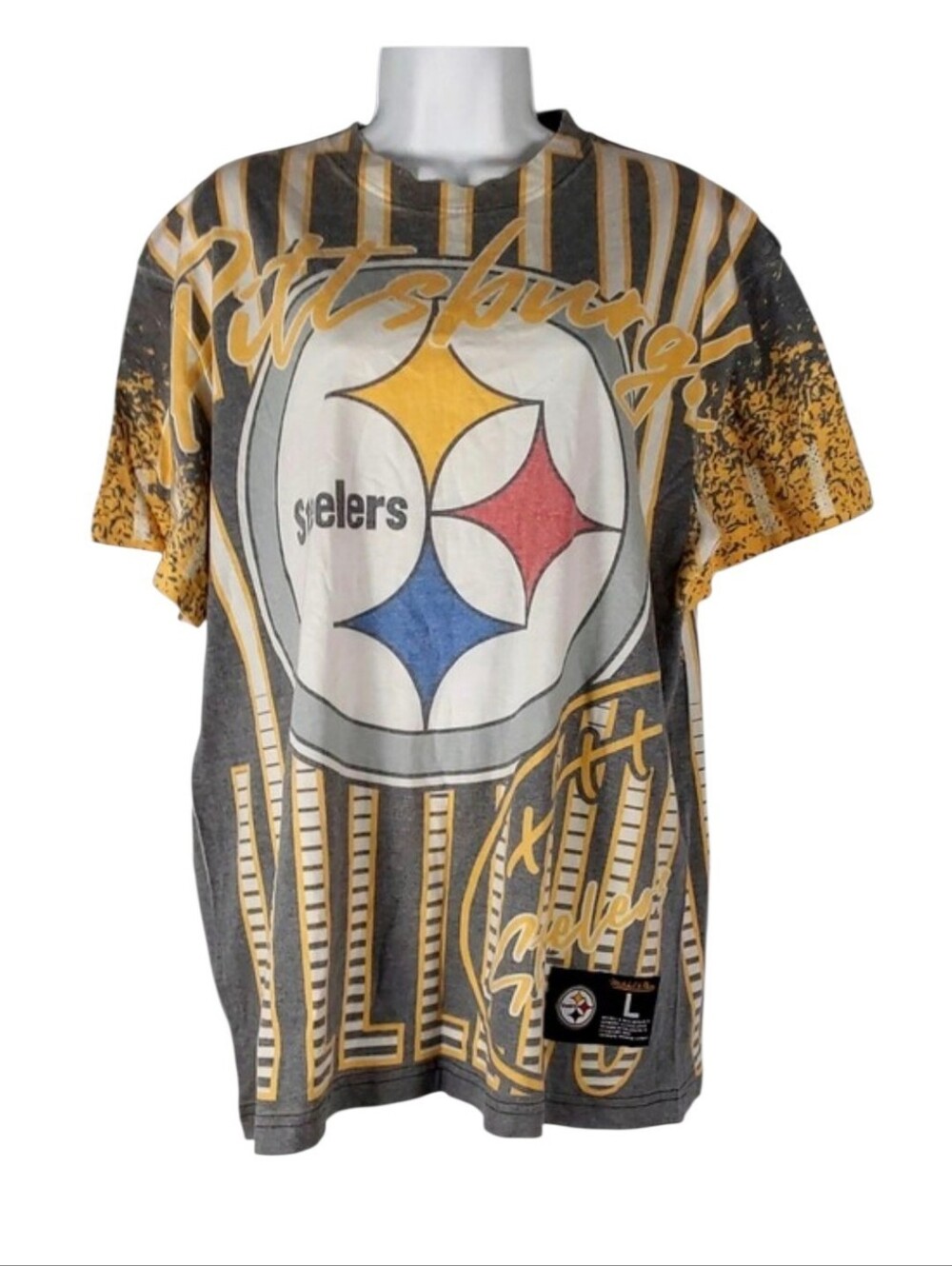 Mitchell & Ness  Pittsburgh Steelers all-over print graphic t-shirt